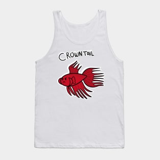 red crowntail betta Tank Top